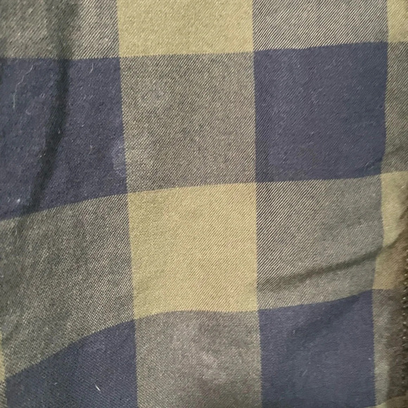 George Navy Blue  and Olive Green Checkered Plaid Shirt - Medium - Picture 2 of 8